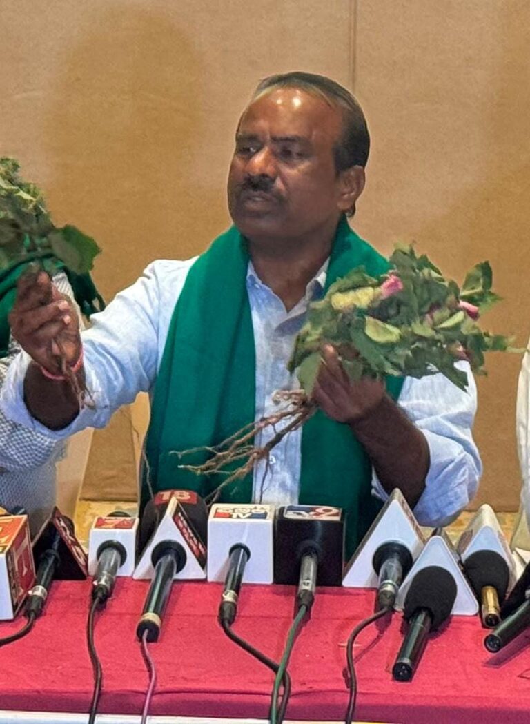 ರೈತರ ಸಂಕಷ್ಟಕ್ಕೆ ಕಾಂಗ್ರೆಸ್ ಸರ್ಕಾರದ ನಿರ್ಲಕ್ಷ್ಯ – ತಕ್ಷಣ ಬರಪೀಡಿತ ರಾಜ್ಯವೆಂದು ಘೋಷಿಸಿ ಎಕರೆಗೆ ₹50,000 ಪರಿಹಾರ ನೀಡಿ: ಎನ್. ರವಿಕುಮಾರ್ ಅವರ ಆಗ್ರಹ..